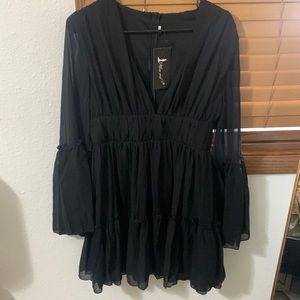 Black long sleeve dress